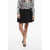 Valentino Garavani Wool Blend Balloon Miniskirt Black