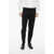 Neil Barrett Tapered Fit Virgin Wool Blend Pants With Double Pleat Black