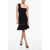 Alexander McQueen One-Shoulder Knitted Dress With Removable Flounce Black