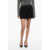 Dolce & Gabbana Cotton Blend Miniskirt With Flower Patches Black