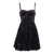 Michael Kors VELVET BUSTIER SMOCK DRESS Black  