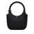 COURRÈGES Courrèges Holly Tote Bag In Calf Leather With Buckle Black