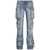 THE ATTICO 'Essie' Light Blue Fitted Jeans With Cargo Pockets In Denim Woman BLUE