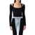 MUGLER Mugler Sculpting Knit Bodysuit Black