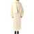 MSGM Msgm Faux-Fur Long Coat WHITE