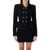 Self-Portrait Self-Portrait Textured Knit Peplum Jacket Black