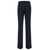 PLAIN Blue Straight Pants With Concealed Closure In Candy Woman BLUE