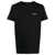 Balmain Balmain Cotton T-Shirt With White Front Logo Print Multicolor