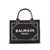 Balmain Balmain Small B-Army Handbag In Canvas And Leather NERO E GRIGIO