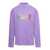 ERL Lilac Crewneck Pullover With Embroidered Motif In Cotton Unisex Purple