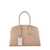 EA7 Ea7 Emporio Armani Recycled Leather Medium Tote Bag Beige