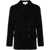 Lardini Lardini Short Double-Breasted Wool Coat Black