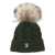 Moncler Moncler Grenoble Pompom-Detail Beanie Hat DARK GREEN