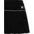 Palm Angels Palm Angels Embroidered Logo Pleated Miniskirt Black