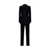 Tagliatore Tagliatore Wool Double-Breasted Suit Black