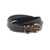 Pinko Pinko Leather Tamboril Belt With Logo Black