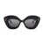 Loewe Loewe Loewe Lw40127I Chunky Anagram Sunglasses 01A BLACK