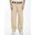 Palm Angels Chino Pants With Logo Beige