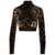 Dolce & Gabbana Dolce & Gabbana Long Sleeve Crop Top MULTICOLOR