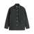 AMI Paris AMI Paris De Coeur Logo-Print Button-Up Shirt Jacket Black