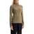 LEMAIRE Lightweight Jersey Top With Turtle Neck GREEN BEIGE