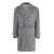 Hugo Boss Boss Flannel Trench Coat GREY