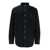 Ralph Lauren Black Shirt With Pony Embroidery In Corduroy Man Black