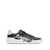 Balmain 'B Court' Black And White Low Top Sneakers With Contrasting Logo Print In Leather Man Multicolor