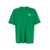 DRÔLE DE MONSIEUR 'Le T-Shirt Slogan' Green Crewneck T-Shirt With Maxi Print On The Rear In Cotton Man GREEN