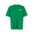 DRÔLE DE MONSIEUR 'Le T-Shirt Slogan' Green Crewneck T-Shirt With Maxi Print On The Rear In Cotton Man GREEN