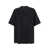 FEAR OF GOD Black T-Shirt With Patch Logo On The Back In Cotton Man Black