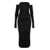 THE ANDAMANE The Andamane Draped Jersey Dress Black