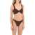 HUNZA G. Juno Metallic-Effect Bikini Set METALLIC CHOCOLATE