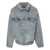 Balenciaga Balenciaga Off Shoulder Denim Jacket CLEAR BLUE