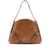 Givenchy Givenchy Voyou Medium Leather Shoulder Bag Brown