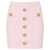 Balmain Balmain Buttoned Knitted Skirt PINK