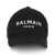 Balmain Balmain Logo Cotton Baseball Cap Black