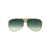 DITA Dita Sunglasses YELLOW GOLD - CRYSTAL CLEAR W/ GREEN