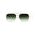 DITA Dita Sunglasses BRUSHED WHITE GOLD W/ DARK GREEN TO CLEAR GRADIENT