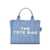 Marc Jacobs 'Traveler Handbag' Light Blue Mini Tote Bag With Logo In Fabric Woman BLUE