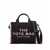 Marc Jacobs 'The Medium Tote' Black Tote Bag With Contrasting Logo Embroidery In Cotton Blend Woman Black