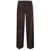 VIA MASINI 80 Via Masini 80 Suede Leather Trousers Brown