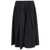 APUNTOB Apuntob Wool Blend Midi Skirt BLUE