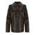 STINE GOYA STINE GOYA LEATHER EFFECT CHOCOLATE JACKET Brown