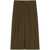 Pinko Pinko Brown Pleated Boito Midi Skirt BROWN