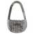 RABANNE '1969 Moon' Silver-Colored Shoulder Bag With Brass Discs Woman GREY