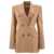 SPORTMAX Sportmax "Adamo" Wool Stretch Double-Breasted Blazer Beige