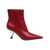 Michael Kors Michael Kors Leather Ankle Boot DEEP RED