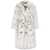 STAND STUDIO Stand Studio Jasmine Midi Double-Breasted Faux Fur MARRONE E BIANCO