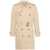 Burberry Burberry Double-Breasted Cotton Trench Coat Beige